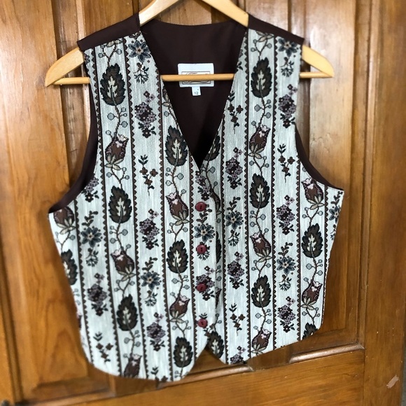 Vtg Tapestry Vest - Picture 9 of 11
